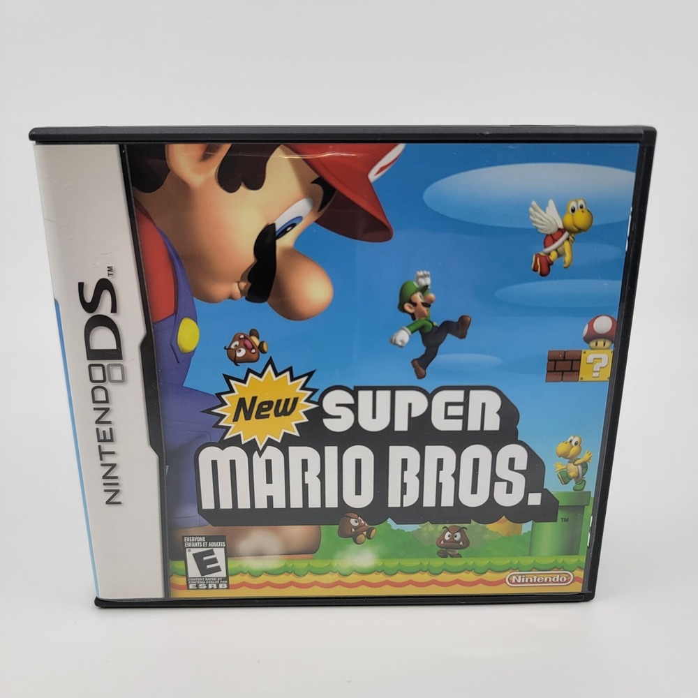 New Super Mario Bros. - Nintendo DS - Case & Manual Only - NO GAME - V